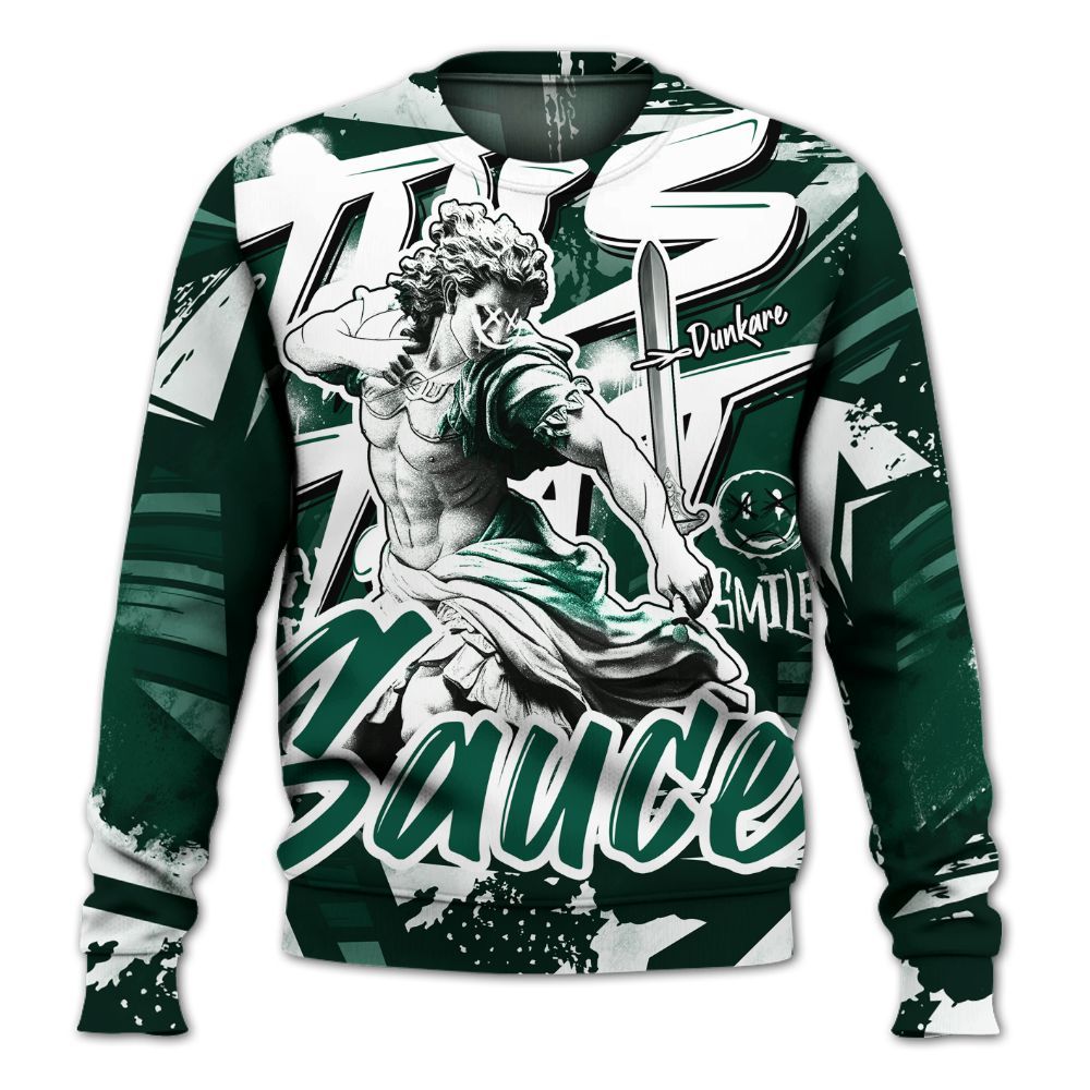 Sweatshirt To Match Oxidized Green 4s - This That Sauce Retro All Over Print