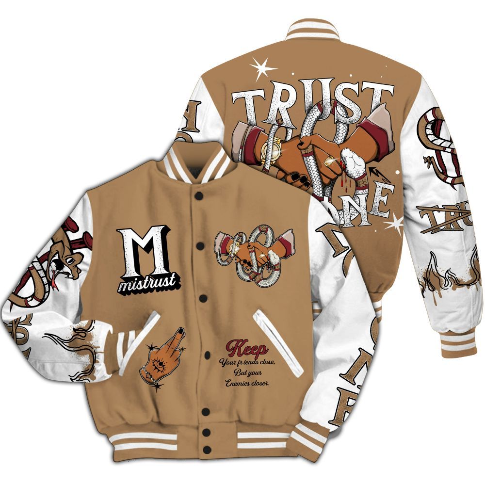 Varsity Jacket To Match Kobe 4 Gold Medal - Trust No One Snake-Bite Street Style All Over Print
