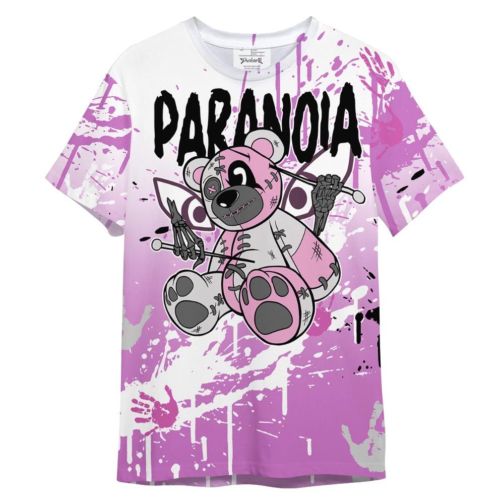 Shirt To Match Hyper Violet 4s T- - Paranoia Bear T- Shirt Graphic Dripping Unisex 2701 NCMD
