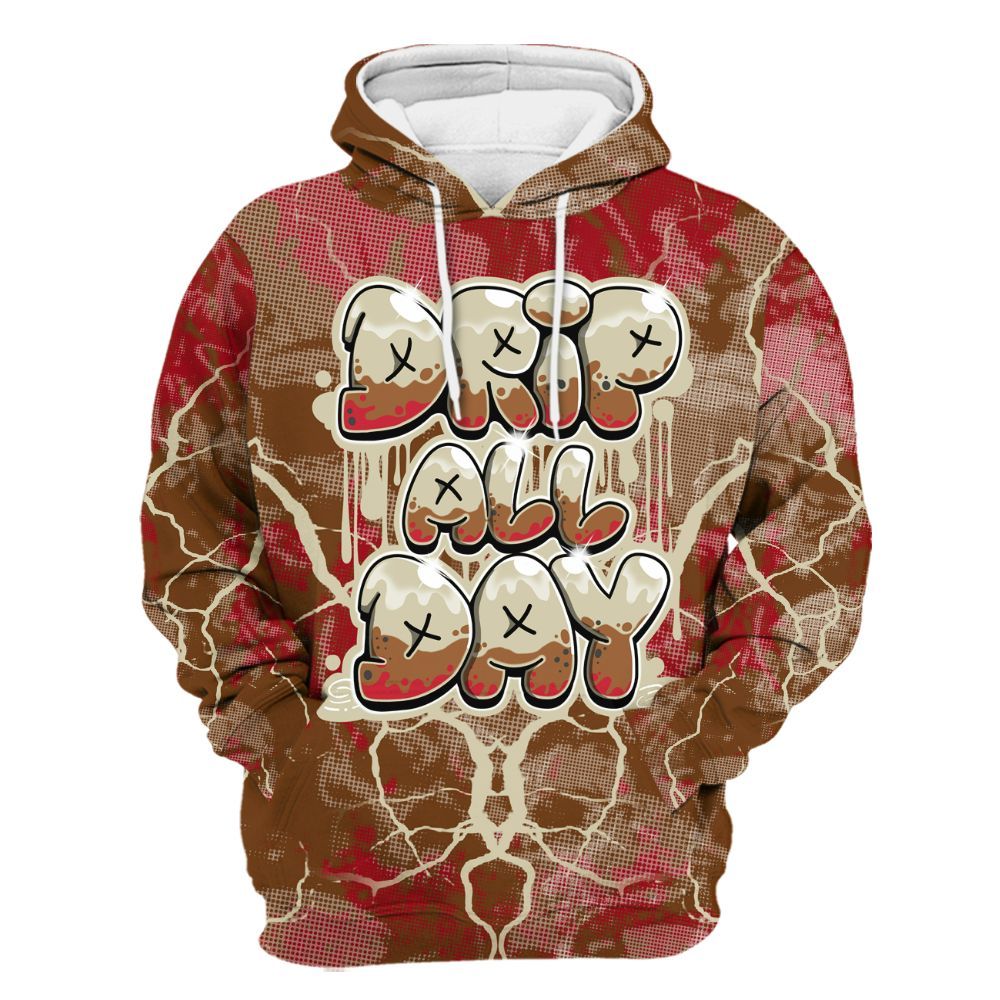 Hoodie To Match Archaeo Brown 5s - DRIPPIN Days Graphic Halloween All Over Print