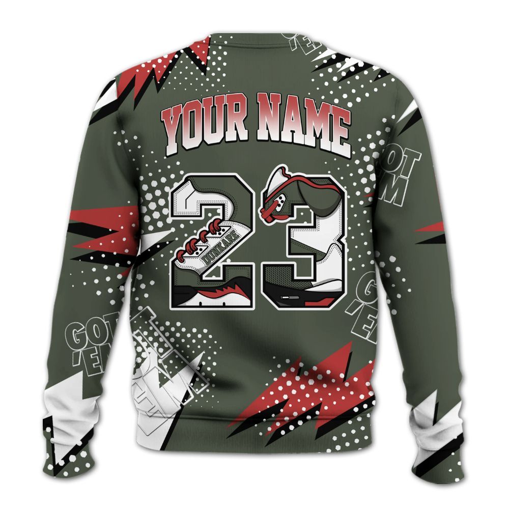 Sweatshirt To Match Air Force 1 Low Year Of The Snake Shirt, Custom Name Number 23 5s All Over Print
