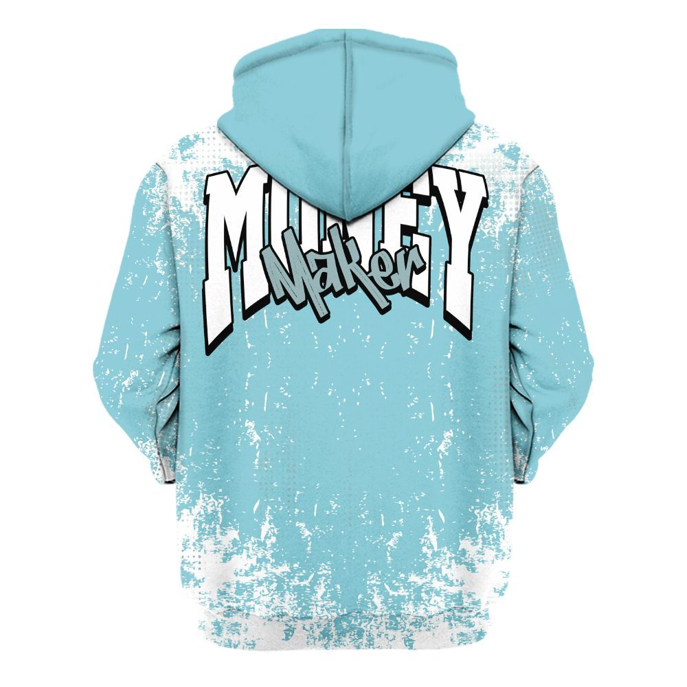 Hoodie To Match Low Legend Blue 11s - Move In Silence Money Street Retro All Over Print