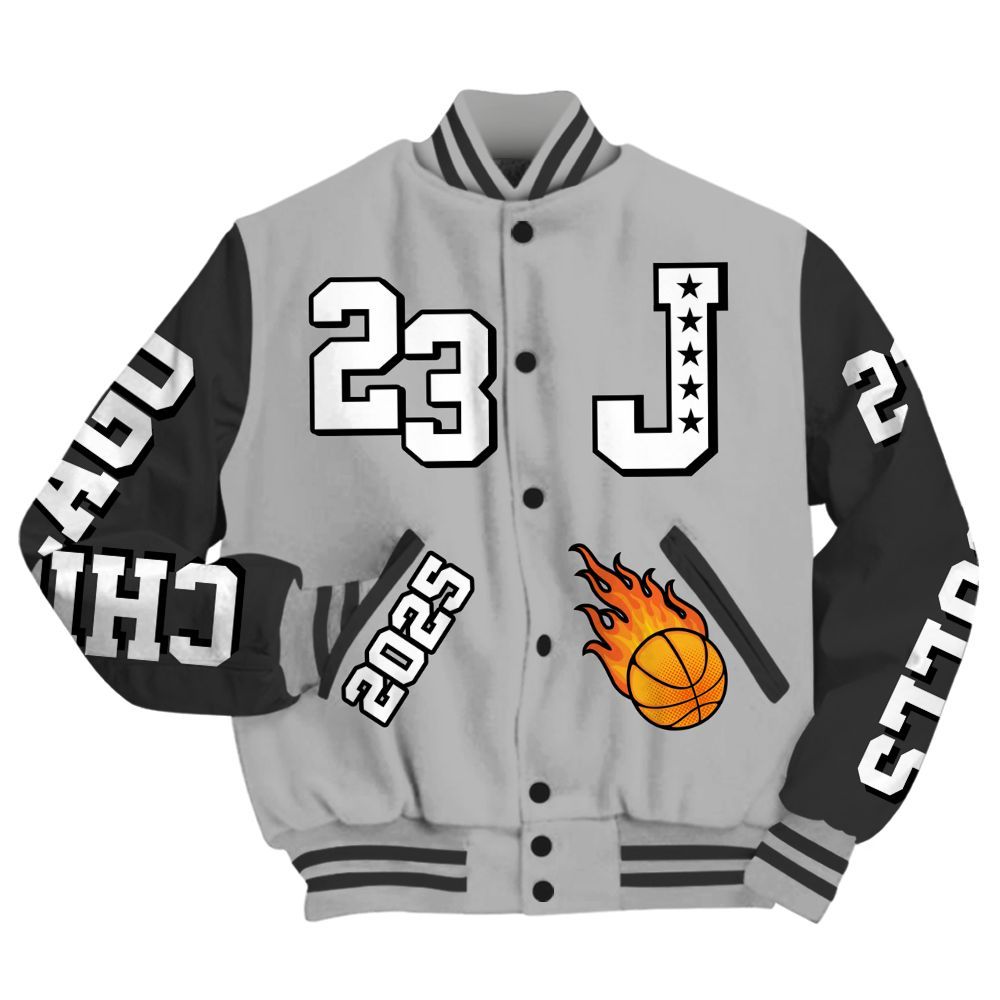 Varsity Jacket To Match NOCTA Black 2s - Chicago 23 Basketball All Over Print