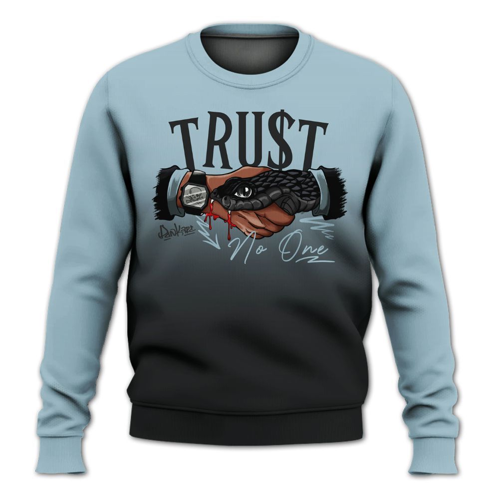 Sweatshirt To Match Chambray 7s - Snake Trust No One Drip All Over Print