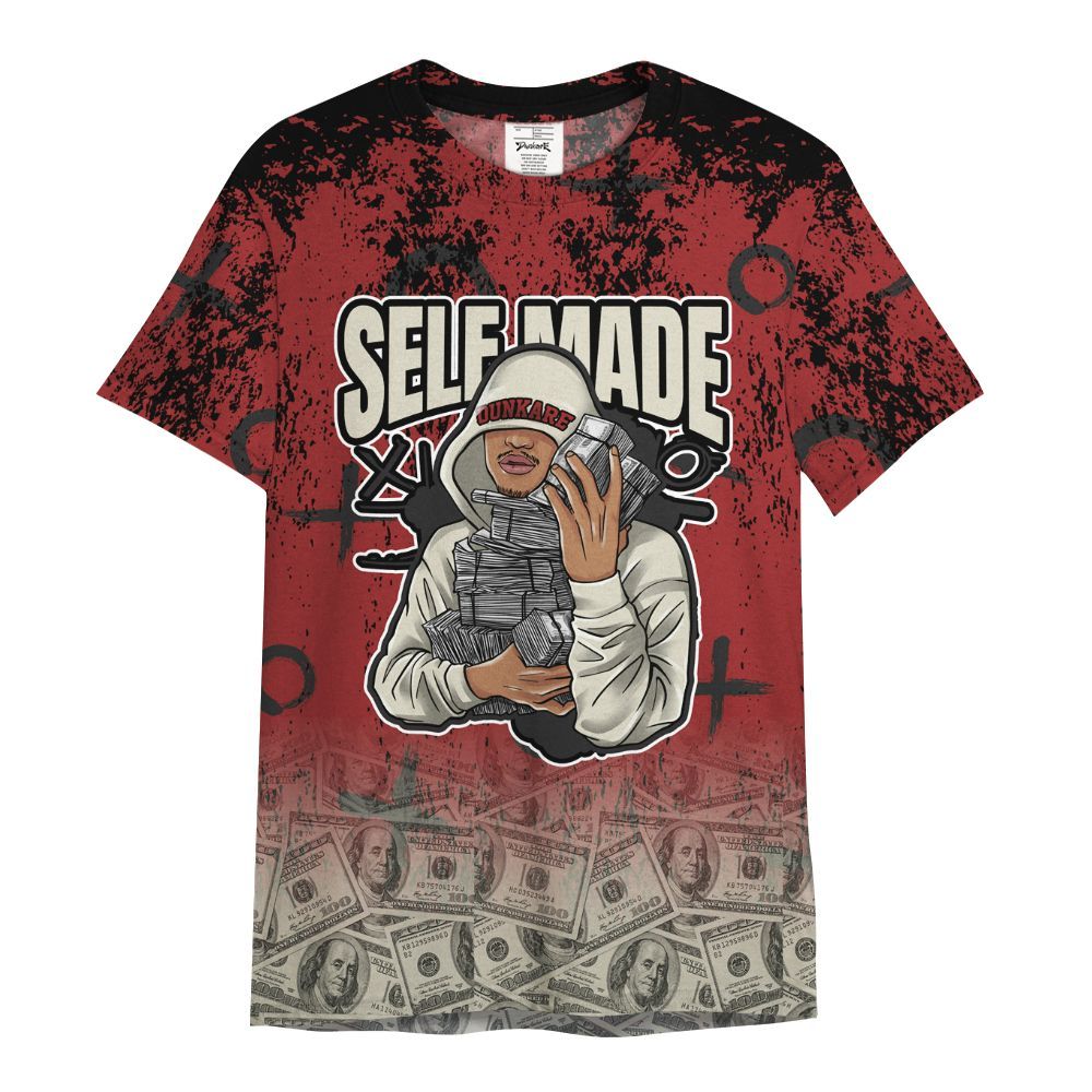 Shirt To Match High 85 Bred 1s - Selfmade Unique Grunge All Over Print