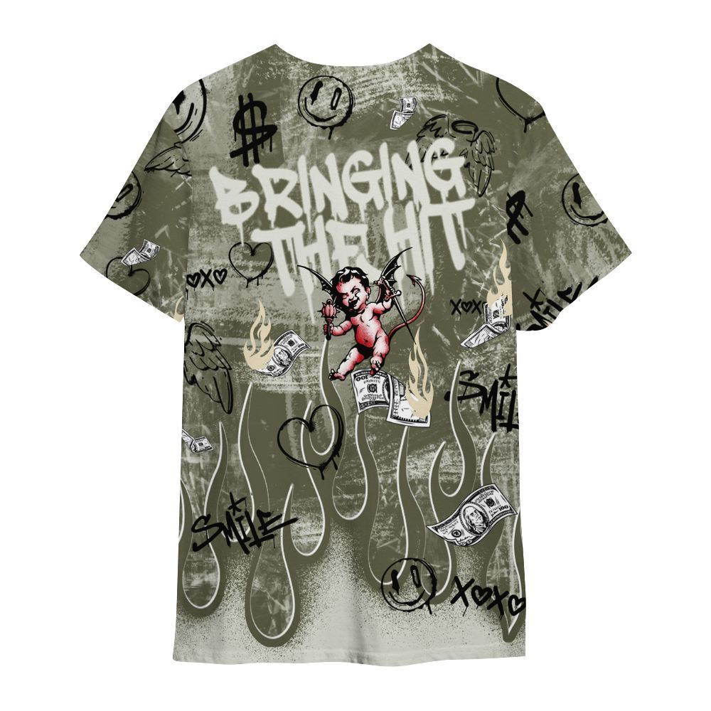 Shirt To Match Travis Scott Low OG Medium Olive 1s - This That Sauce Angel All Over Print