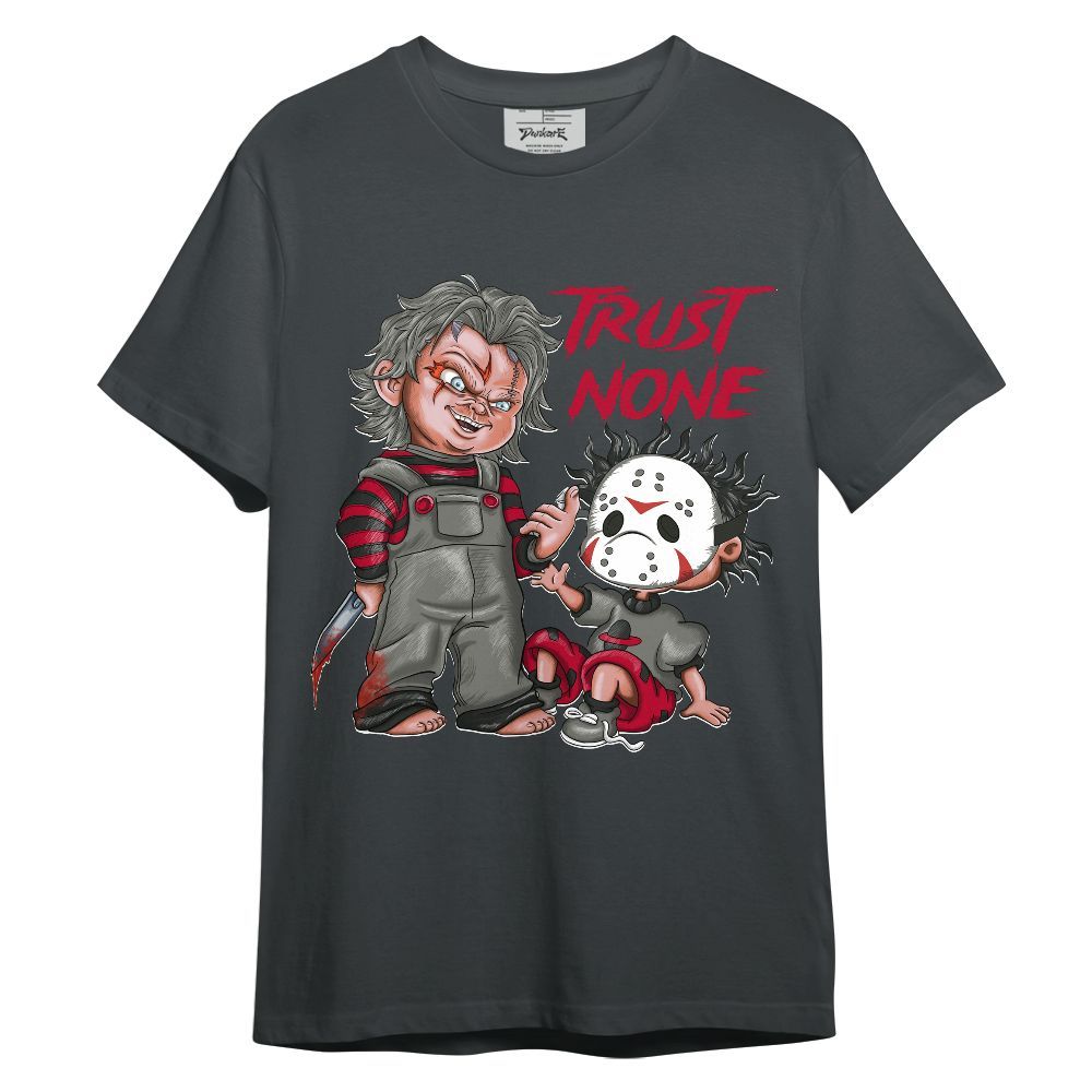 Shirt To Match Shadow 2025 10s - Trust No One Scary Graphic