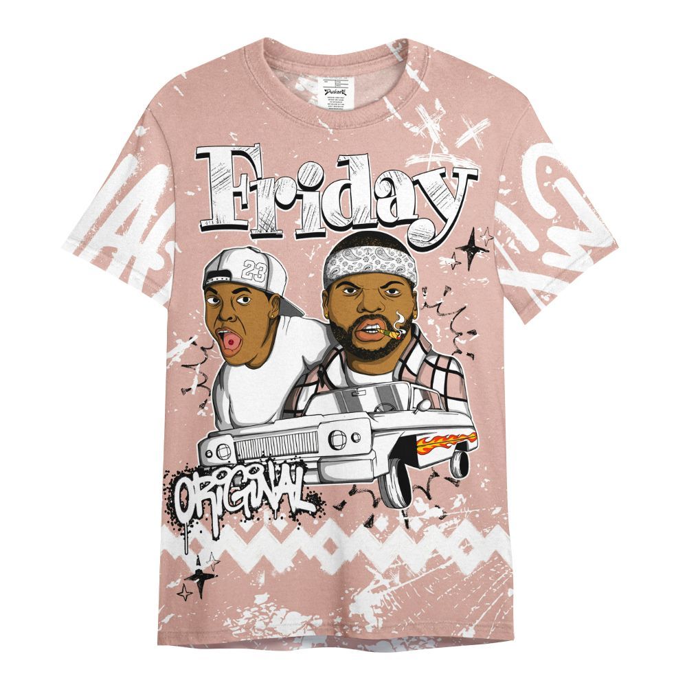 Shirt To Match Dunk Low Pink Velvet - Friday Sneaker Crayon All Over Print