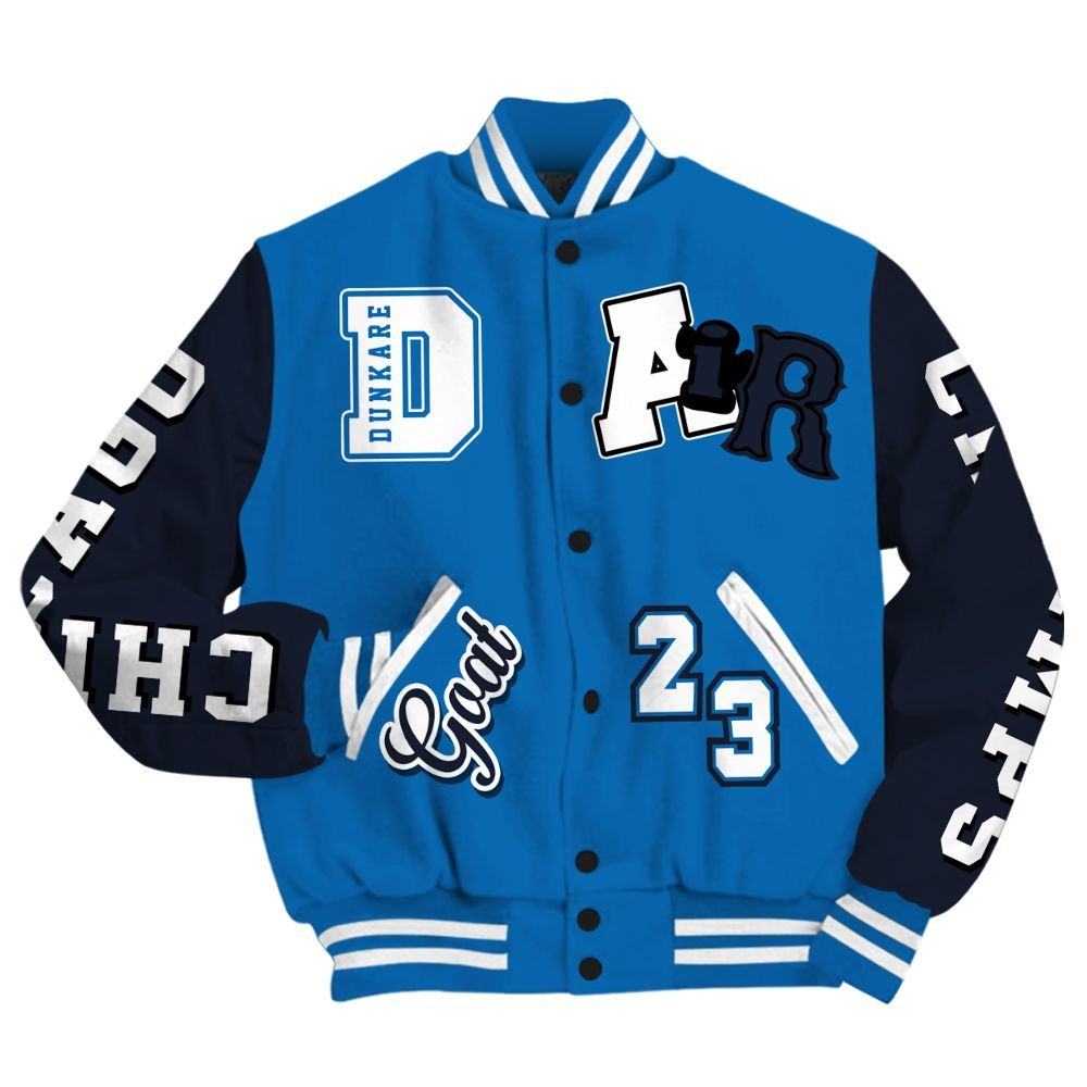 Varsity Jacket To Match 95 Big Bubble Slate - AIR Number 23 GOAT All Over Print