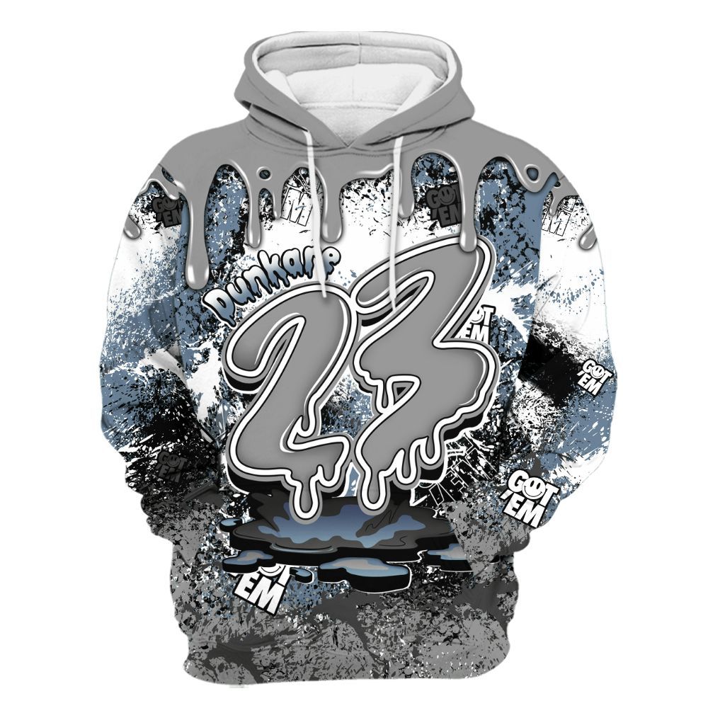 Hoodie To Match Black Chrome 6s - Dripping 23 Drip All Over Print