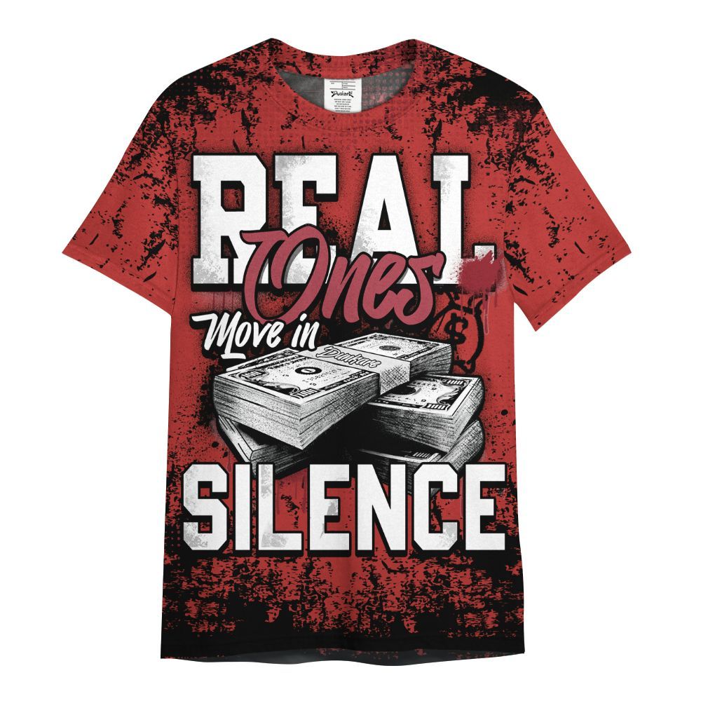 Shirt To Match Bred Reimagined 4s - Move In Silence Money Street Retro All Over Print