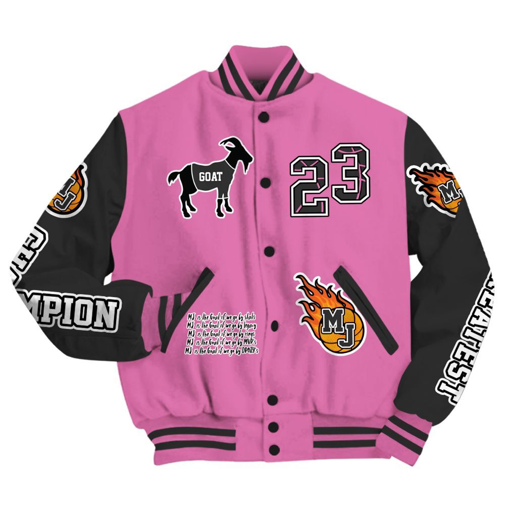 Varsity Jacket To Match Air Force 1 ParaNoise 3.0 - 23 G.0.A.T Jump Up Basketball All Over Print