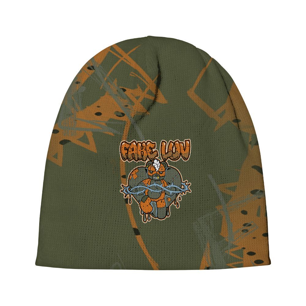 Beanie Hat To Match Olive 5s - False Romance Hugz Messyz Graphic