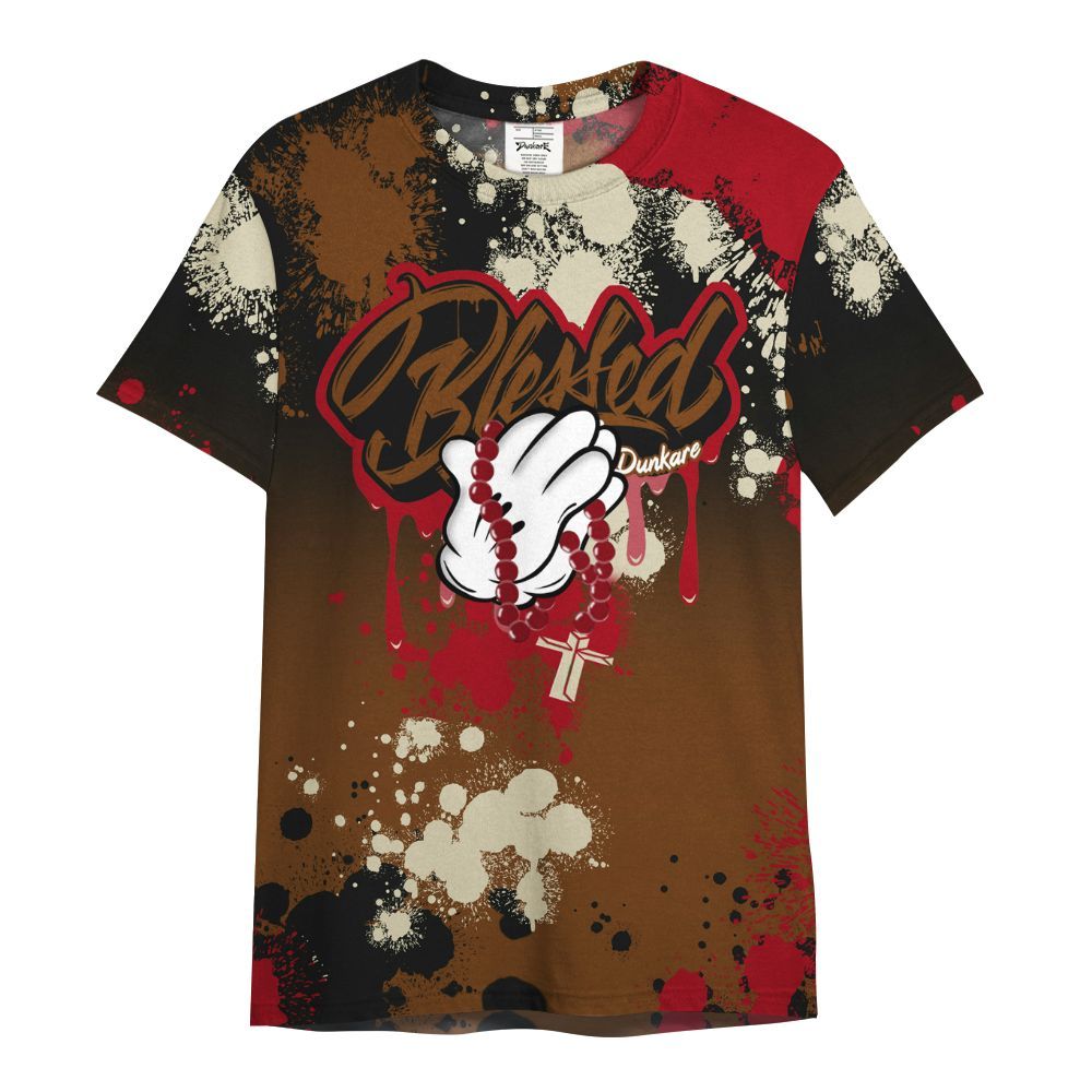 Shirt To Match Archaeo Brown 5s - God Blessed Dripping All Over Print