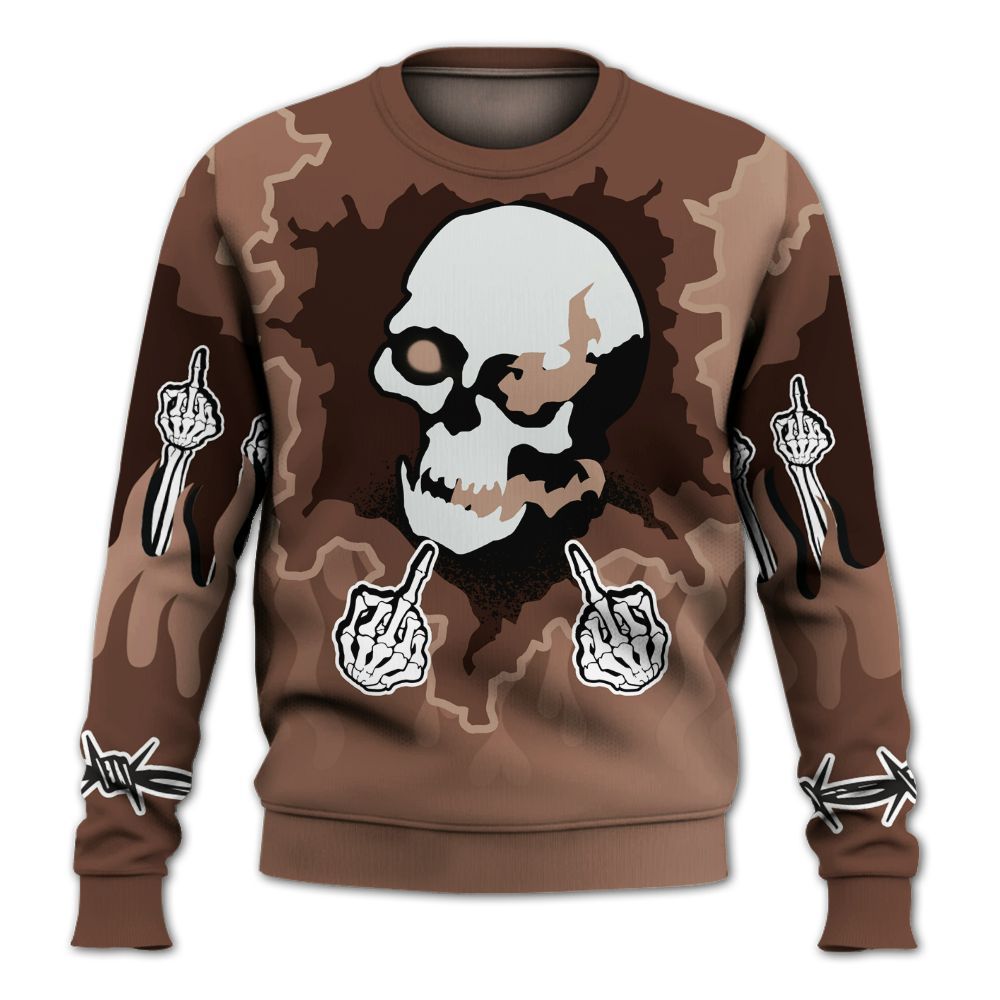 Sweatshirt To Match KD 4 Christmas - F Around Find Out Graphic Trapped All Over Print