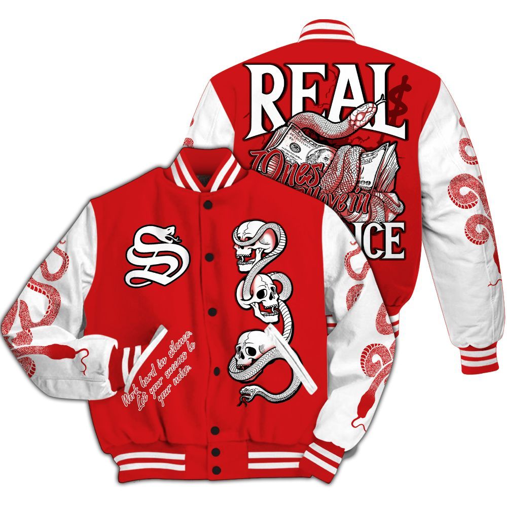 Varsity Jacket To Match Low Bred 11s - Snake Move In Silence All Over Print