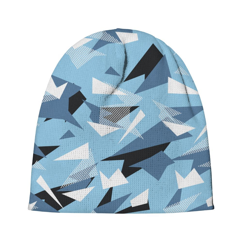 Beanie Hat To Match Legend Blue 11s - Geometric Abstract Graphic