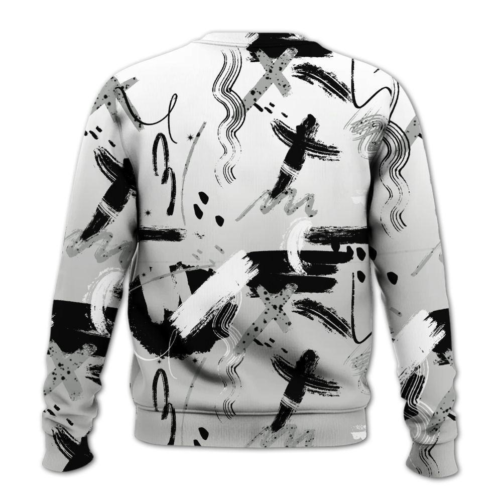Sweatshirt To Match Retro White Oreo 4s - Money Hustle Grind Pray All Over Print