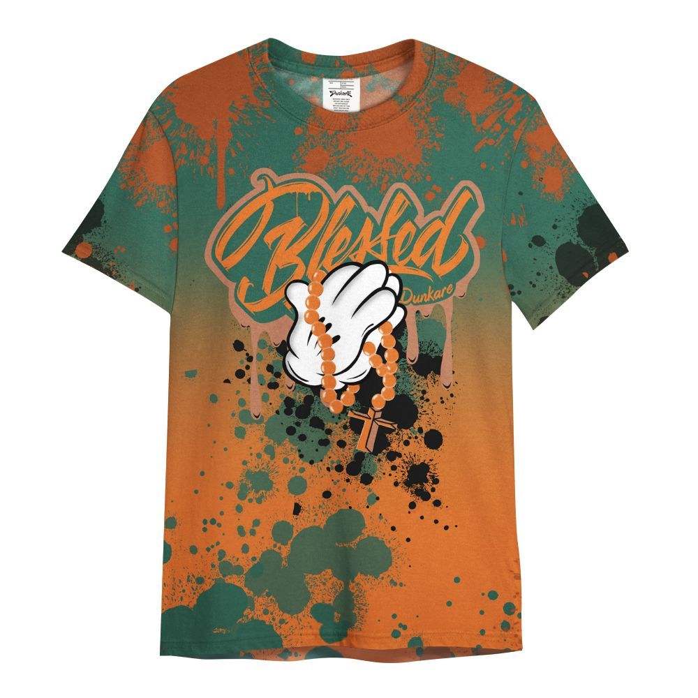 Shirt To Match Dunk Low Ceramic - God Blessed Ink Drip All Over Print