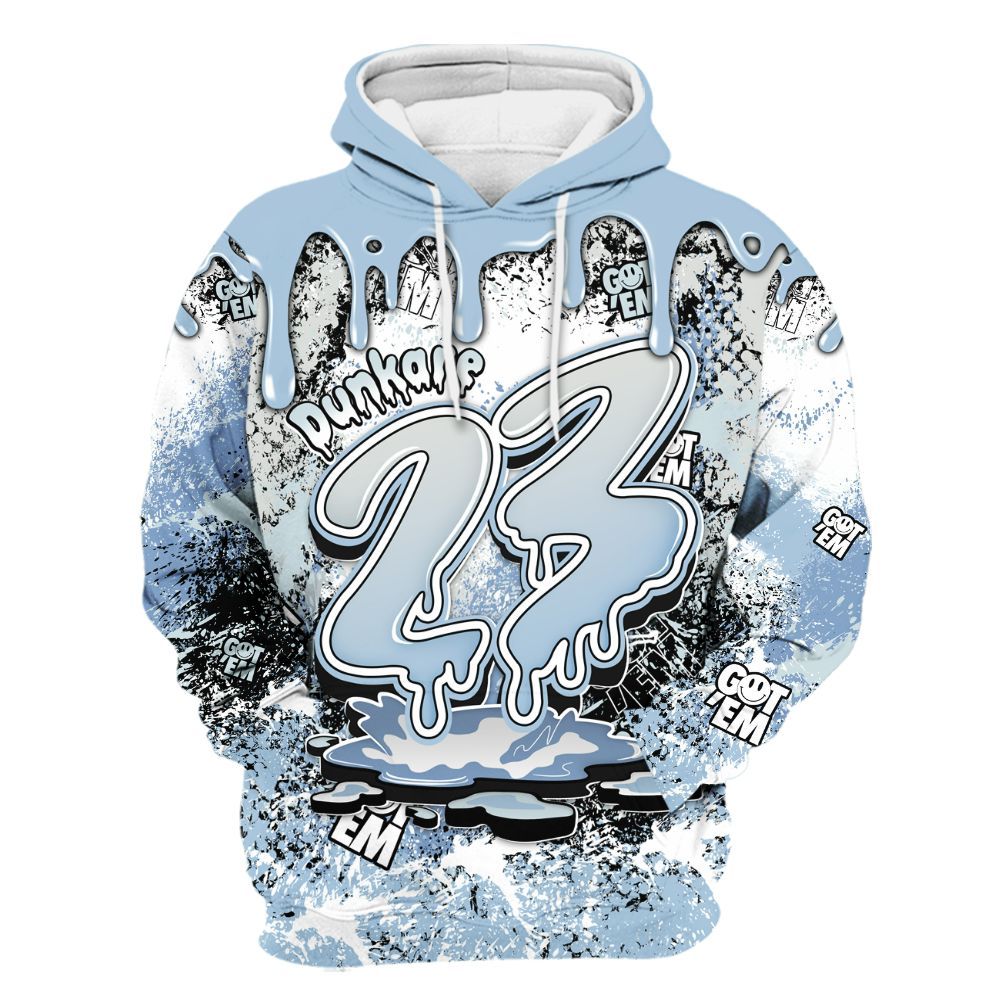 Hoodie To Match Forget Me Not 4s - Dripping 23 Drip All Over Print