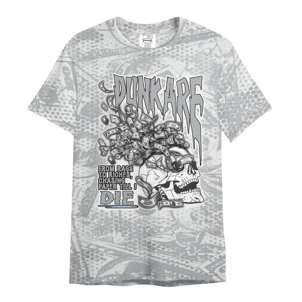 Shirt To Match Low OG Wolf Grey 1s - From Rags To Riches All Over Print