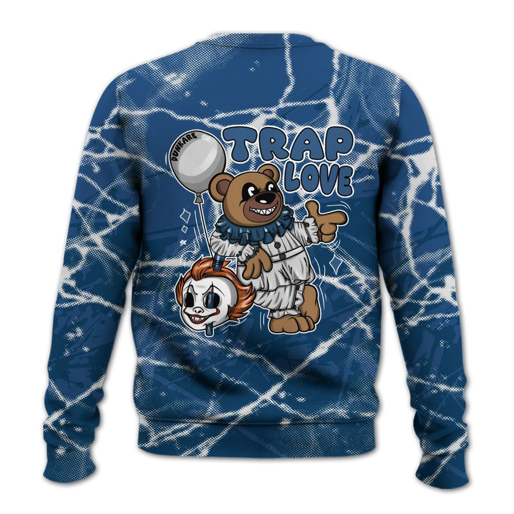 Sweatshirt To Match High OG Midnight Navy 1s - Trap Loves Bear Profound All Over Print