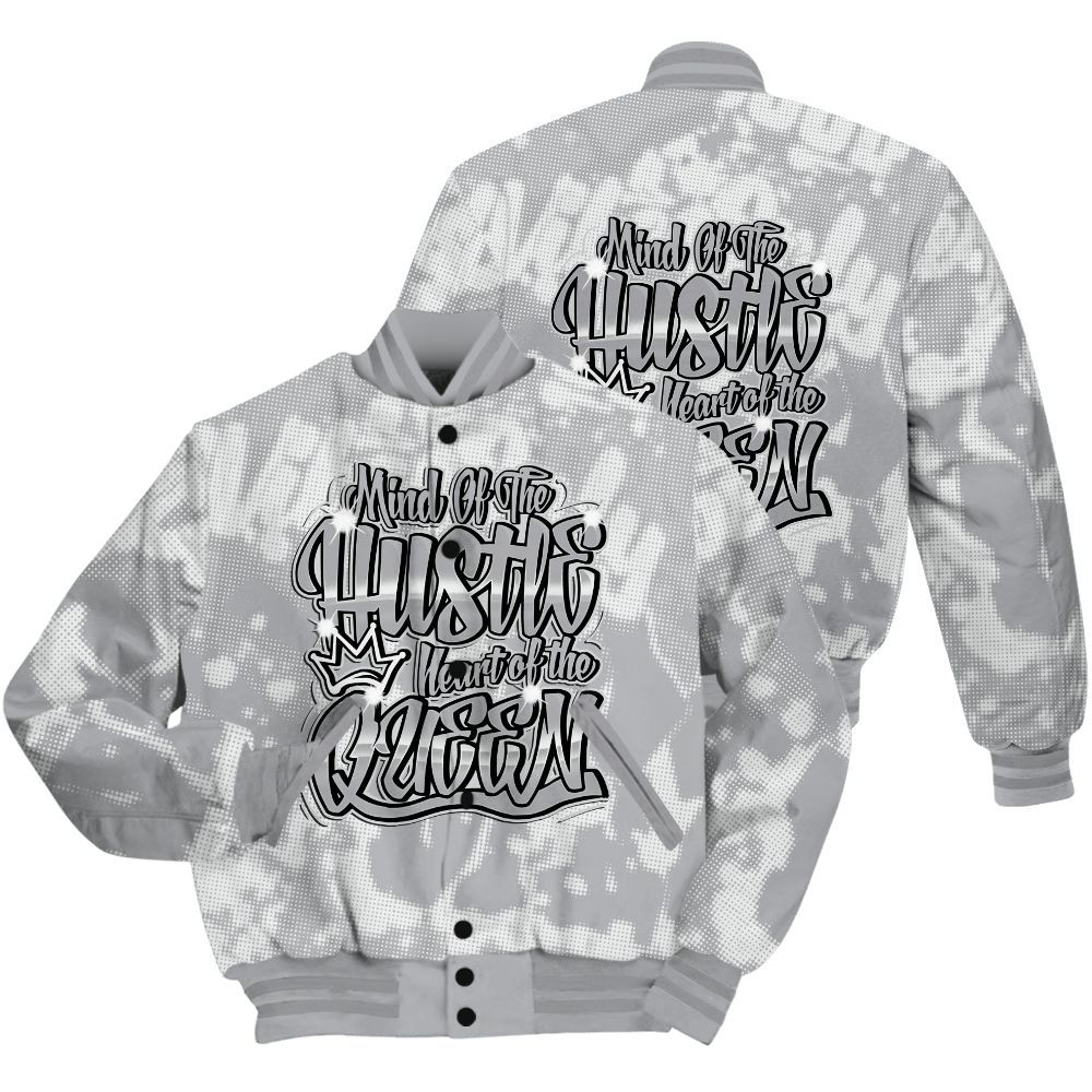 Varsity Jacket To Match Low OG Wolf Grey 1s Shirt - Hustles Heart Queens Street All Over Print