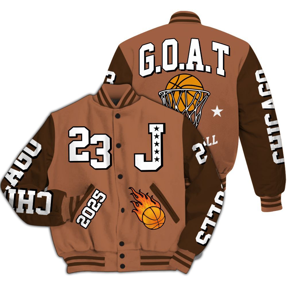 Varsity Jacket To Match Air Foamposite Metallic Copper - Chicago 23 Basketball All Over Print