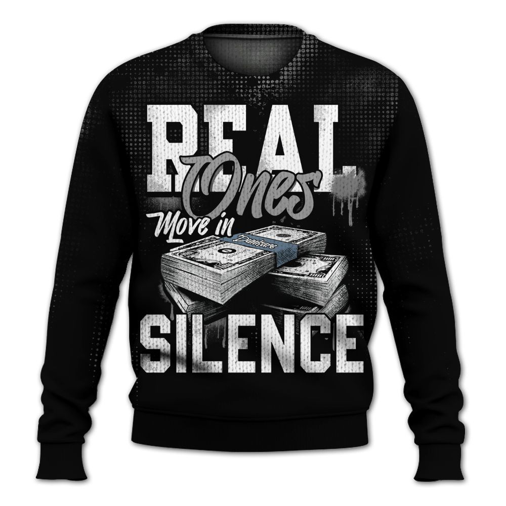 Knitted Sweater To Match Black Chrome 6s - Move In Silence Money Street Retro