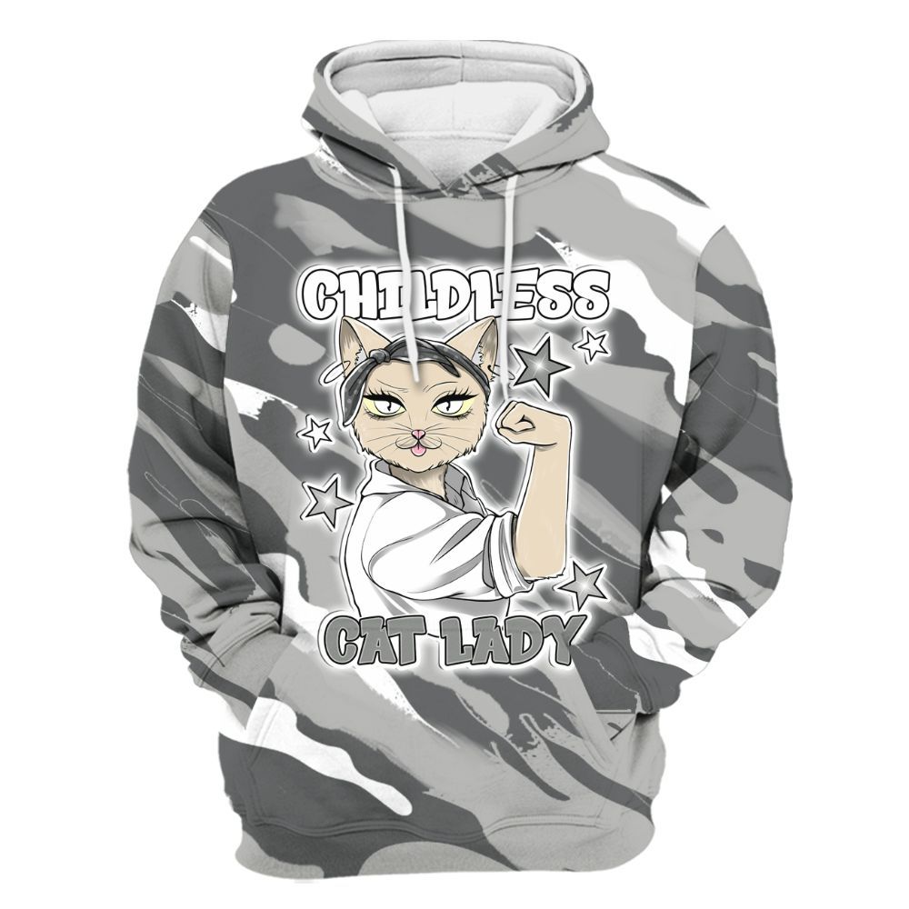 Hoodie To Match Paris Olympics 4s - Childless Kat Lady All Over Print