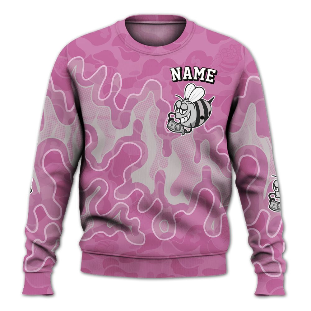 Sweatshirt To Match Neutral Grey Black White Orchid 4s - No Day Off Graphic Custom Name All Over Print