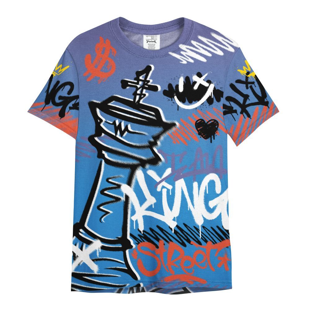 Shirt To Match Hi-Res Blue 700s - Street King Chess Streetwear All Over Print