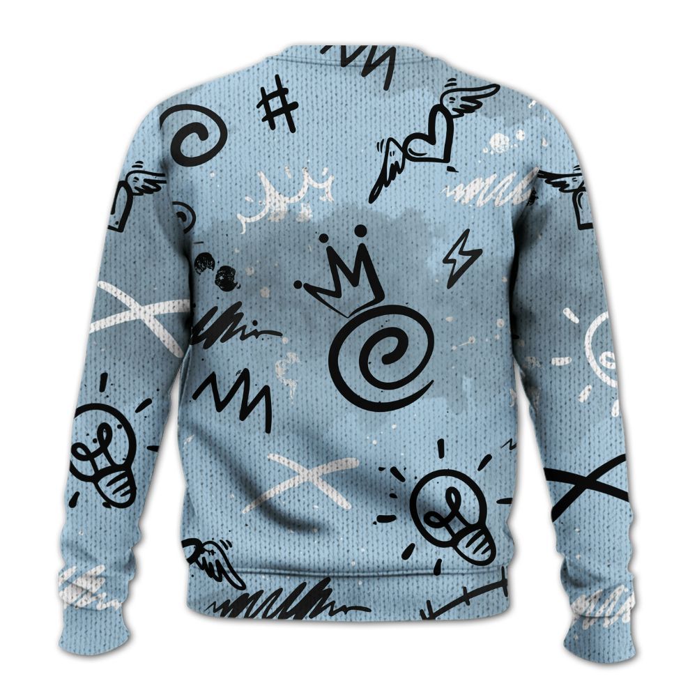 Sweater To Match Foamposite One Psychic Blue - Drip Been Di2ferent Graphic