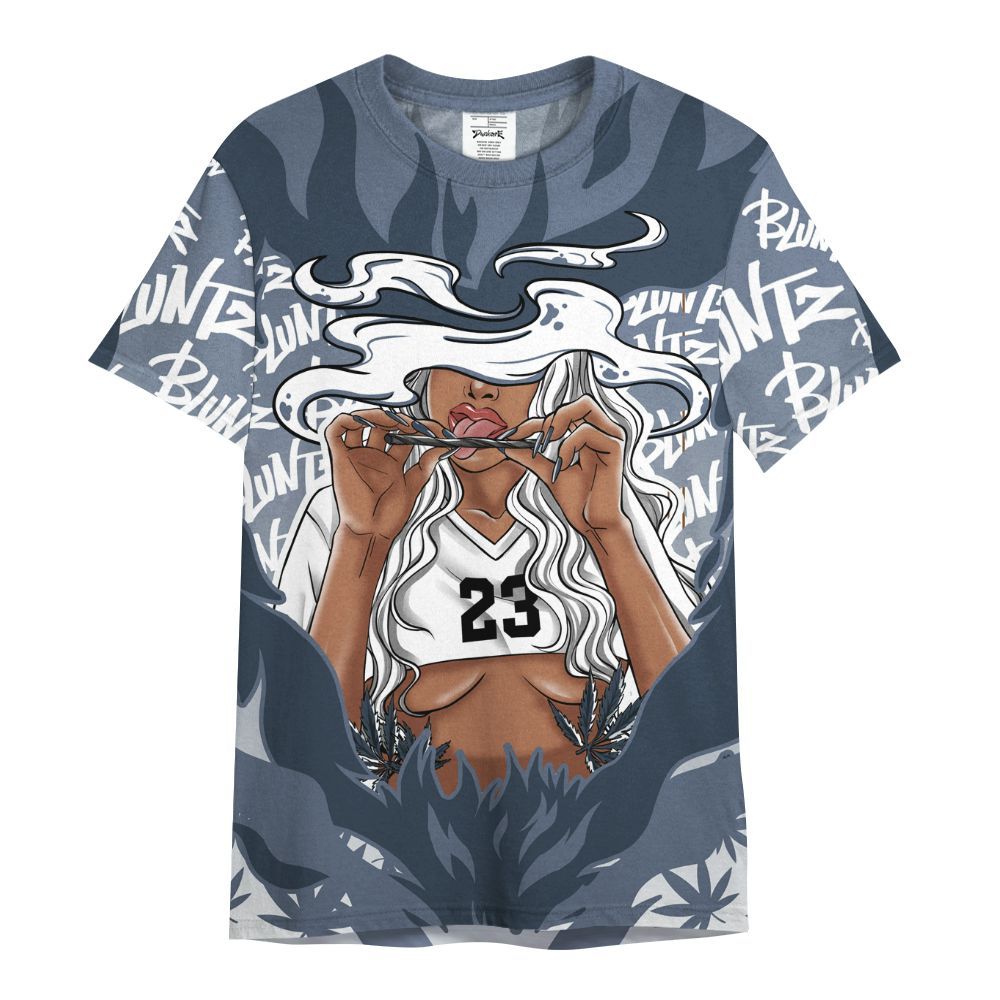 Shirt To Match Low Diffused Blue 11s - Bluntz Burnz Graphics All Over Print