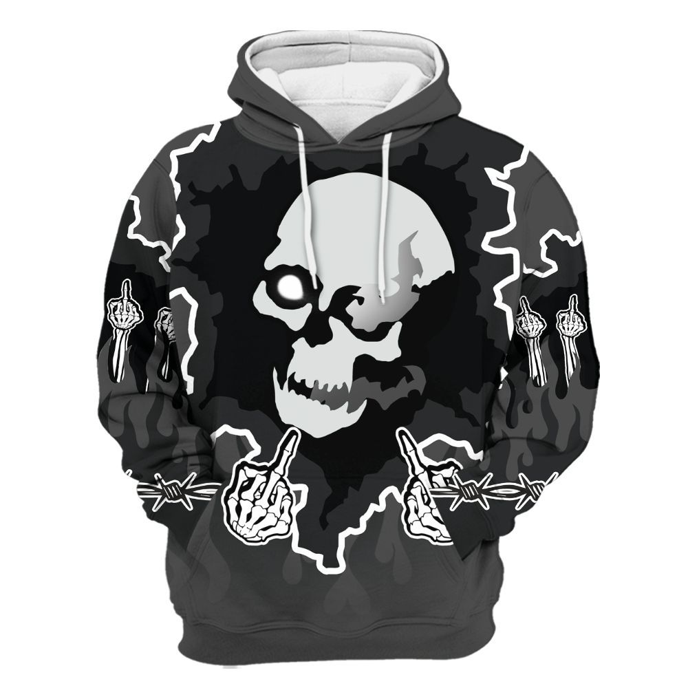 Hoodie To Match Fear 4s - F Around Find Out Graphic Trapped All Over Print