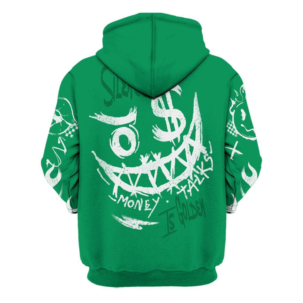 Hoodie To Match Mid Lucky Green 1s - Mouth Burning Street Style All Over Print