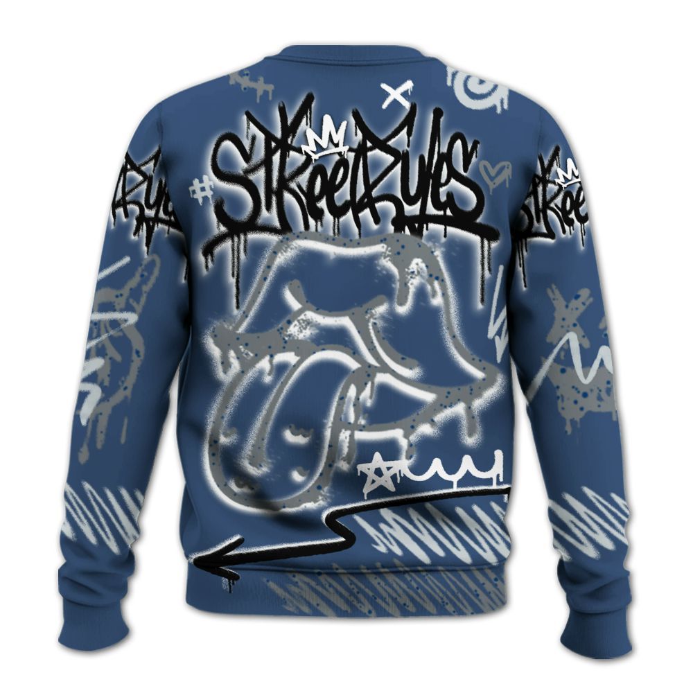 Sweatshirt To Match Midnight Navy 4s - Break Rules Streetwear All Over Print