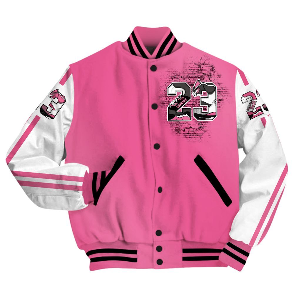 Varsity Jacket To Match Air Max SNDR Hyper Pink - Custom Name Number 23 5s All Over Print