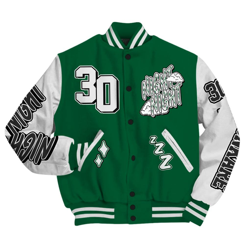 Varsity Jacket To Match High Gorge Green 1s - Seeya Skeleton All Over Print