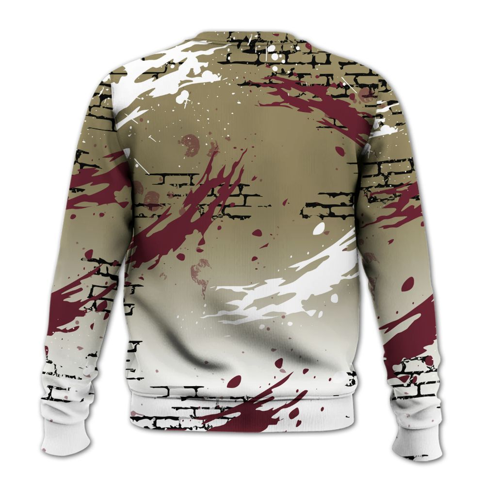 Sweatshirt To Match Black Olive 7s - Values Of Loyalty Drip All Over Print