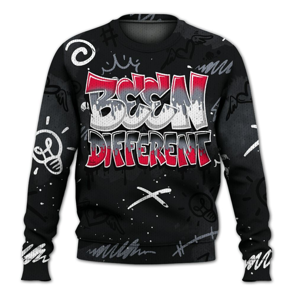 Knitted Sweater To Match Mid Black Metallic 1s - Drip Built Di2ferent