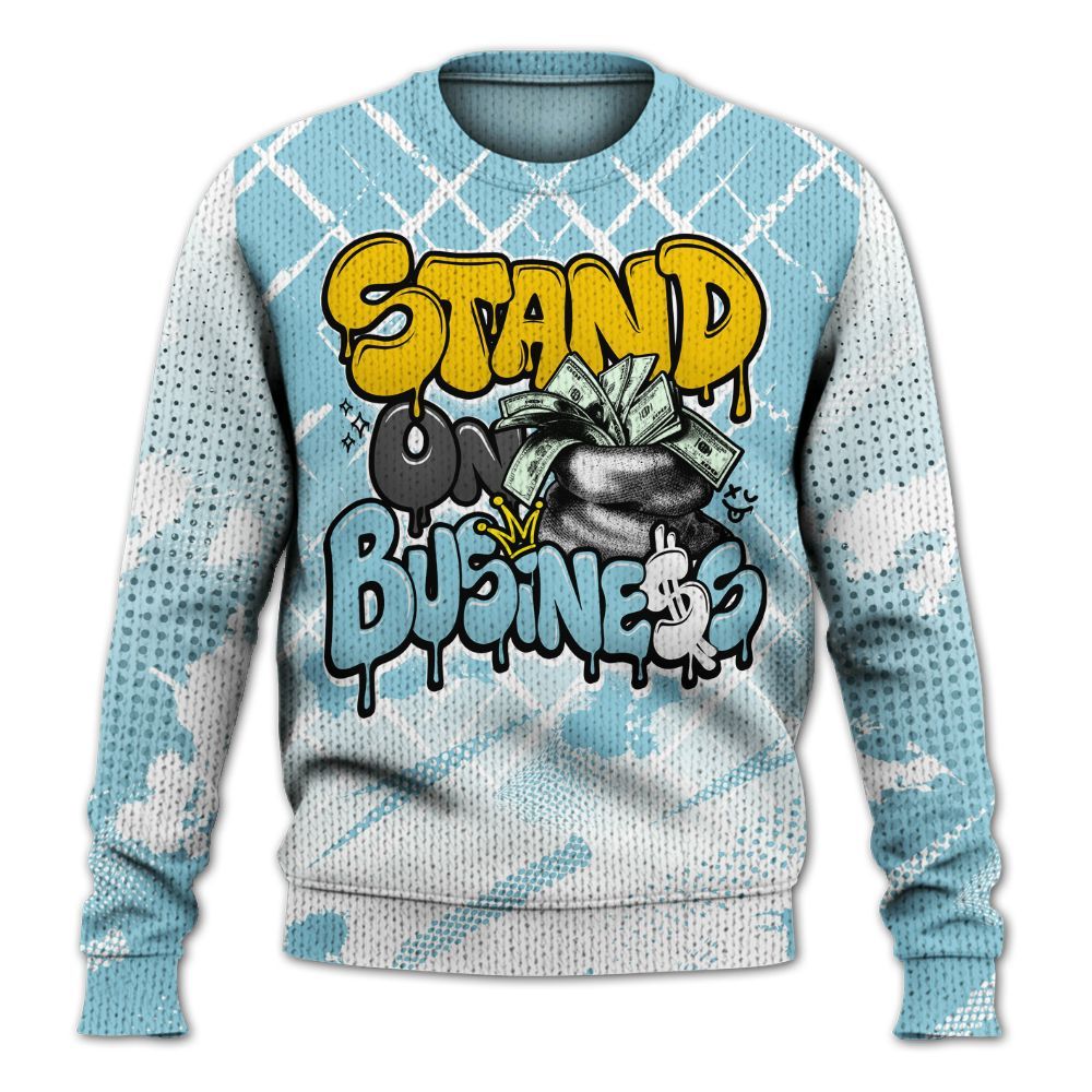 Knitted Sweater To Match Dunk High Homer Simpson - Halftone Stand Business Dripping