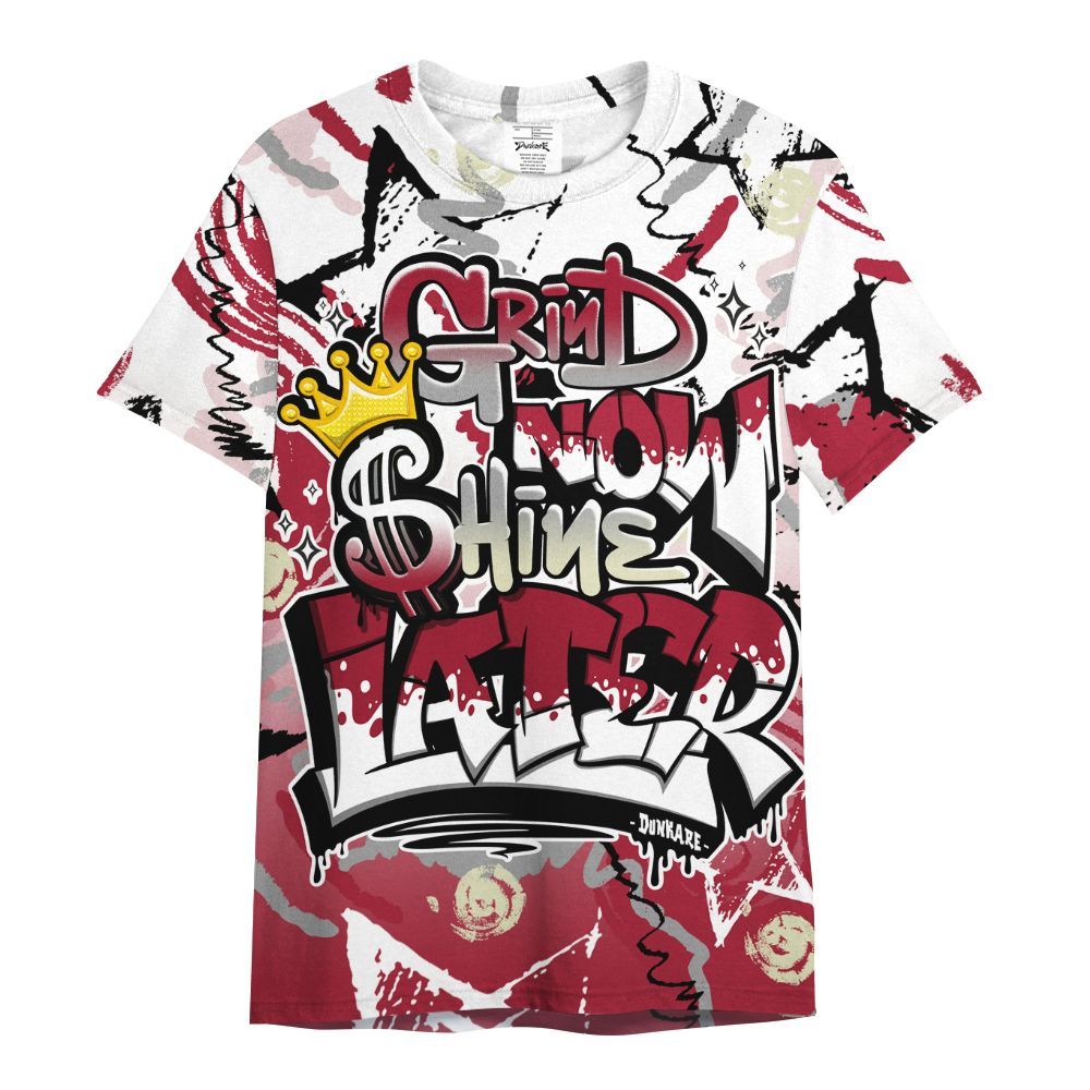 Shirt To Match High OG Chicago Shadow 1s - Grind Shine Later Drip All Over Print