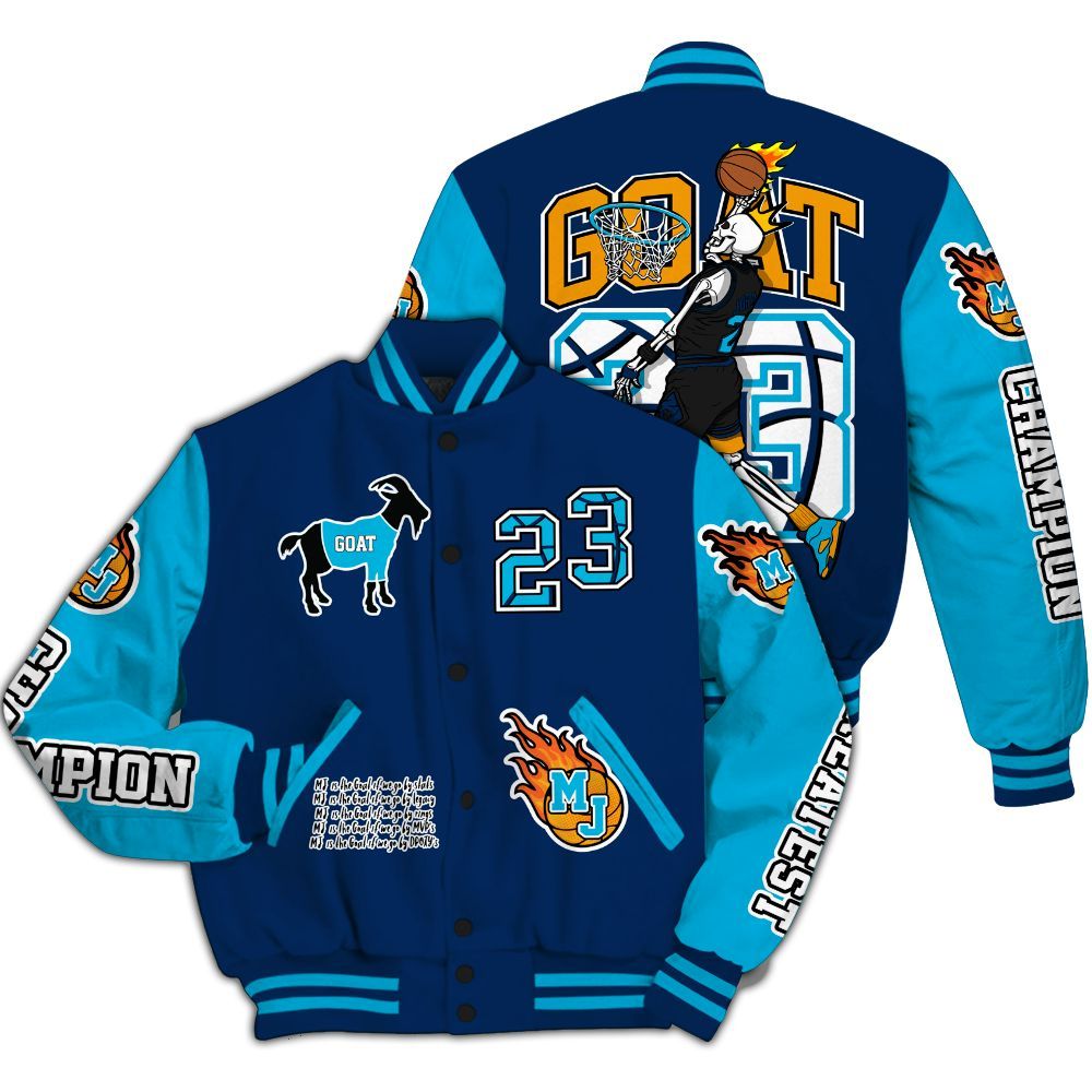 Varsity Jacket To Match Dunk Low GS Electric Algae - 23 G.0.A.T Jump Up Basketball All Over Print