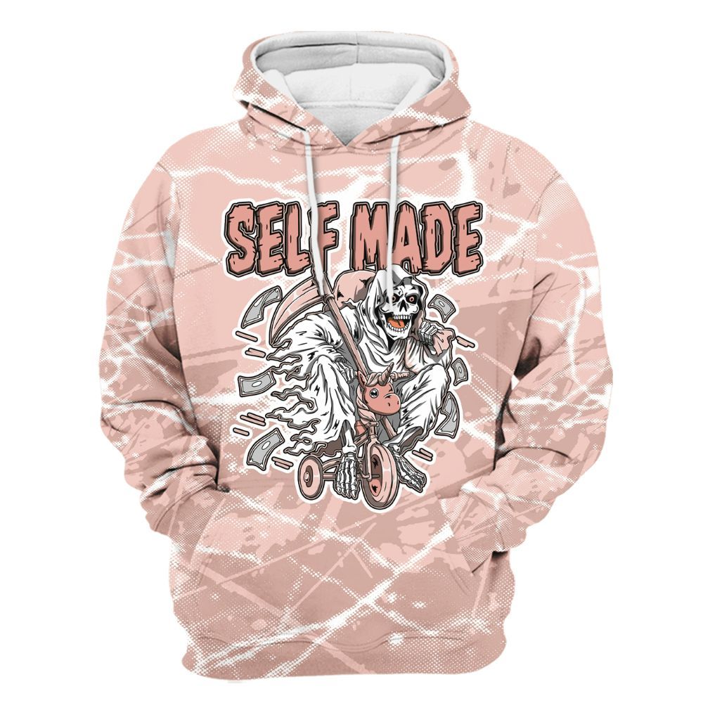 Hoodie To Match Low Legend Pink 11s - Self Make Skeleton Profound All Over Print