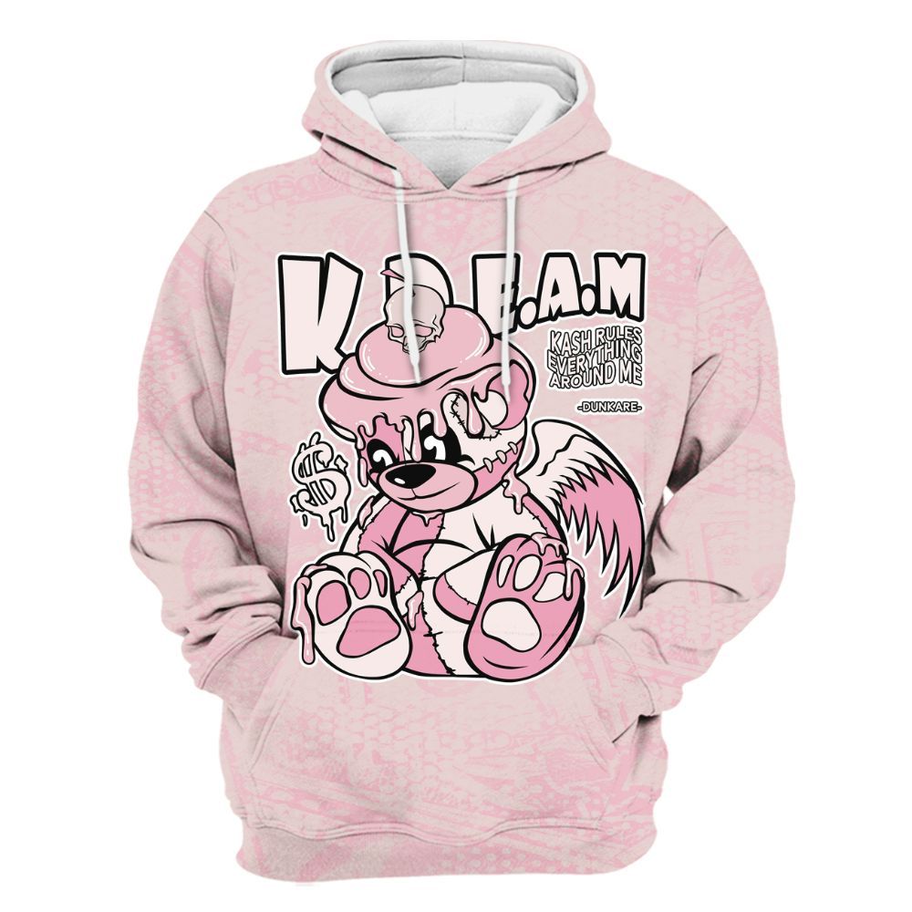 Hoodie To Match Dunk Low KD 17 Aunt Pearl - Loot Bear All Over Print