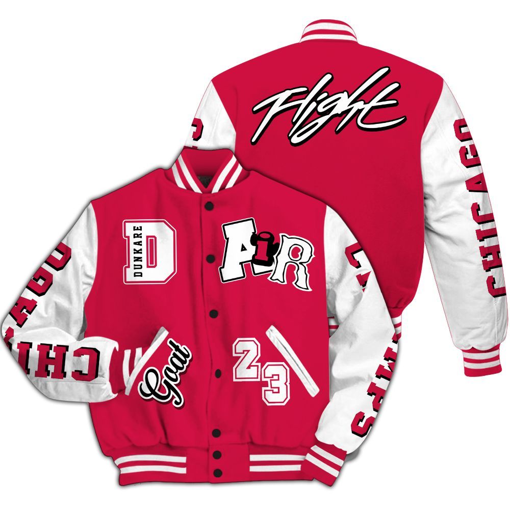 Varsity Jacket To Match Black Toe 14s Shirt, AIR Number 23 GOAT Graphic All Over Print