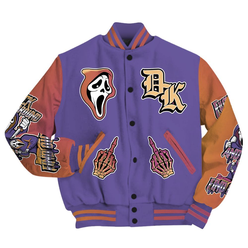 Varsity Jacket To Match Book Sunset 1s - F#CK And Find Out Graphic All Over Print