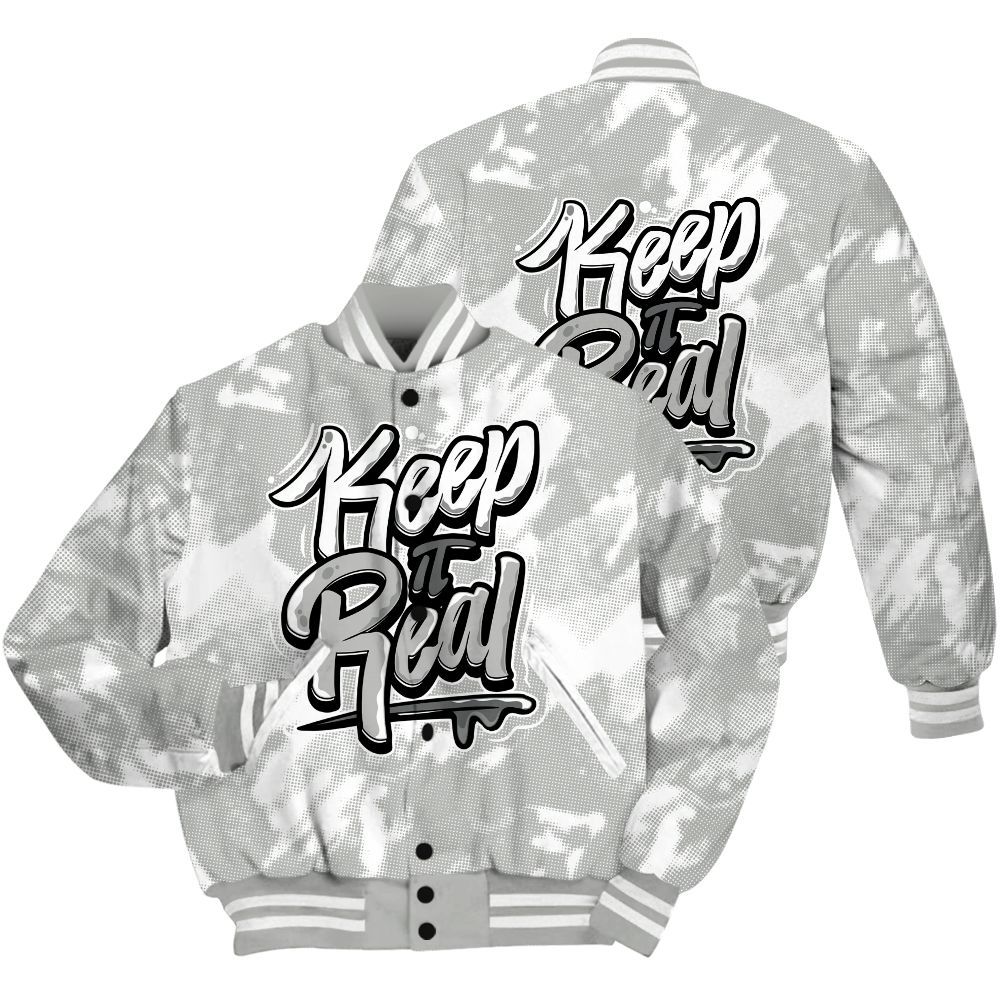 Varsity Jacket To Match Paris Cement Grey 4s Shirt - Keeping It Reals Shirt Unisex Oufit All Over Print