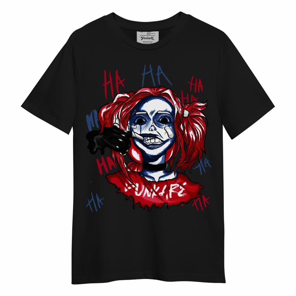 Shirt To Match Air Griffey Max Black Red Navy Blue 1s - Bad Girl HAHA Unisex Shirt